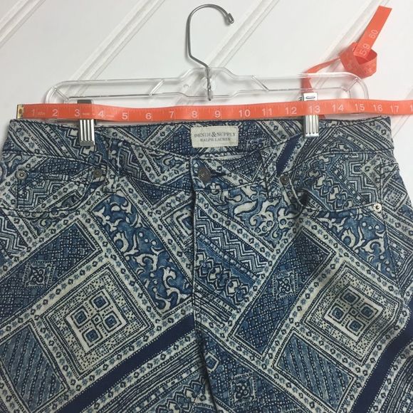 Ralph Lauren Denim Supply Blue Mosaic Printed Pant - Picture 5 of 8
